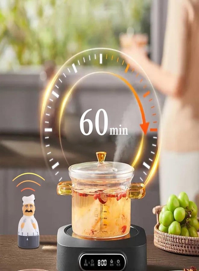 piercing Chef Kitchen Timer, Pomodoro Timer, Timer Clock for Study Hen-Shaped Mechanical 60-Min No-Battery Kitchen Timer Gift - Image 5